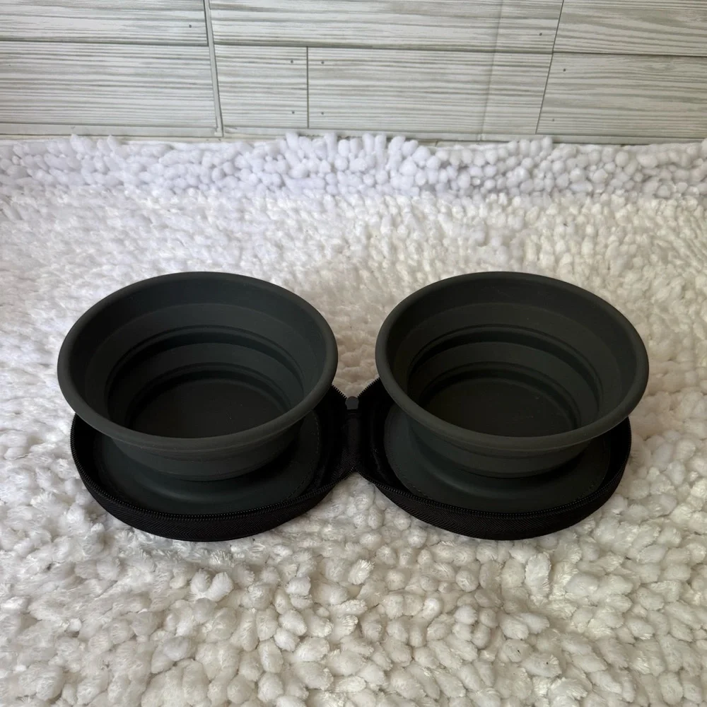 Collapsible Silicone Twin Bowl Set
